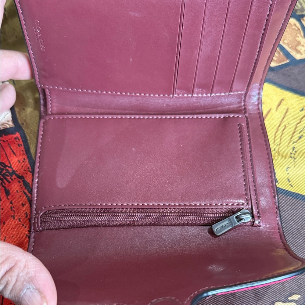 Coach compact wallet Colorful Leather Women's Bag - Picture 5 of 9